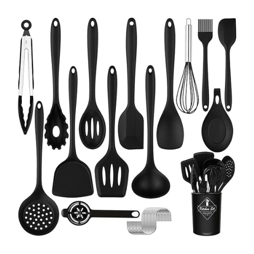 25pcs Silicone Cooking Utensils Set, Silicone Kitchen Utensils