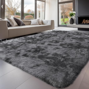 Living Room 160x230cm, Grey Area Rugs for Bedroom