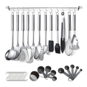 Kitchen Utensils Set 38 Pieces, Stainless Steel Cooking Utensils Set