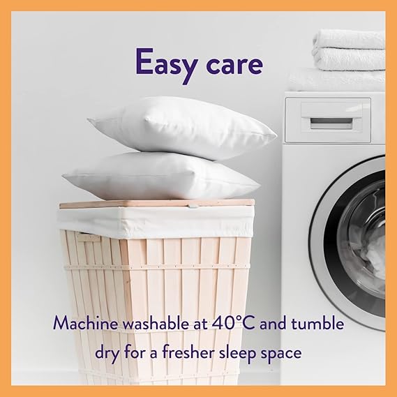 Pillows 2 Pack - Super Support Firm Side Sleeper Bed Pillows - Image 2