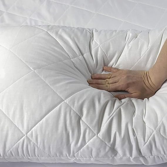 Home Pillows 2 Pack Hotel Quality with Quilted Cover (2 Pillows) - Image 3