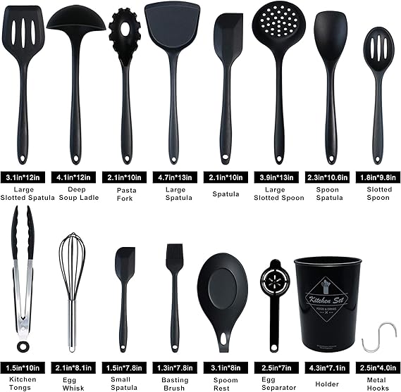 25pcs Silicone Cooking Utensils Set, Silicone Kitchen Utensils - Image 4