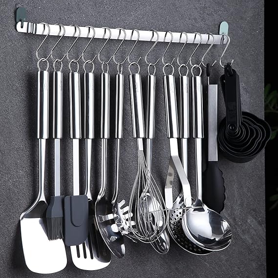 Kitchen Utensils Set 38 Pieces, Stainless Steel Cooking Utensils Set - Image 3